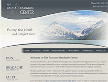 Tablet Screenshot of painandheadachecenter.com